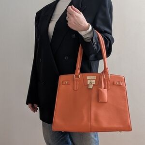 BCBG Vibrant Orange Tote Bag